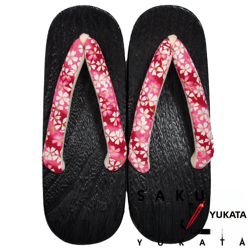 Sakura Yukata Wooden Sandals P - Bathrobe review and price