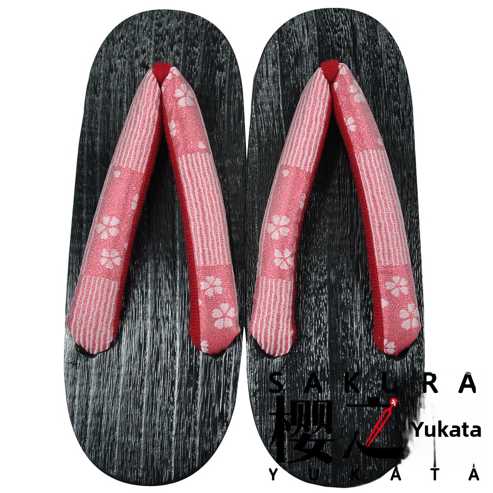 Sakura Yukata Wooden Sandals P - Bathrobe review and price