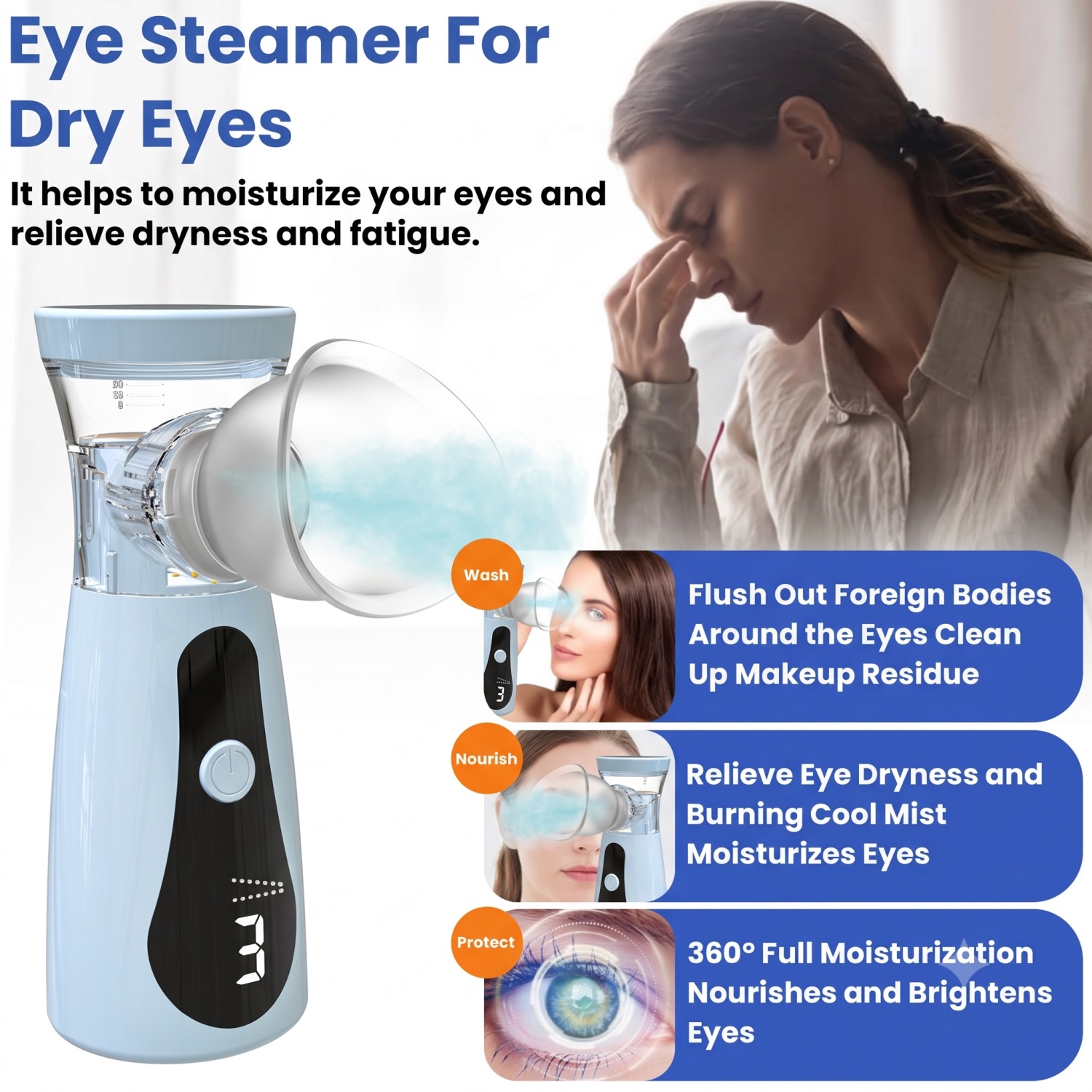 Eye Nano Humidifier Nebulizer  - Face Steamer review and price