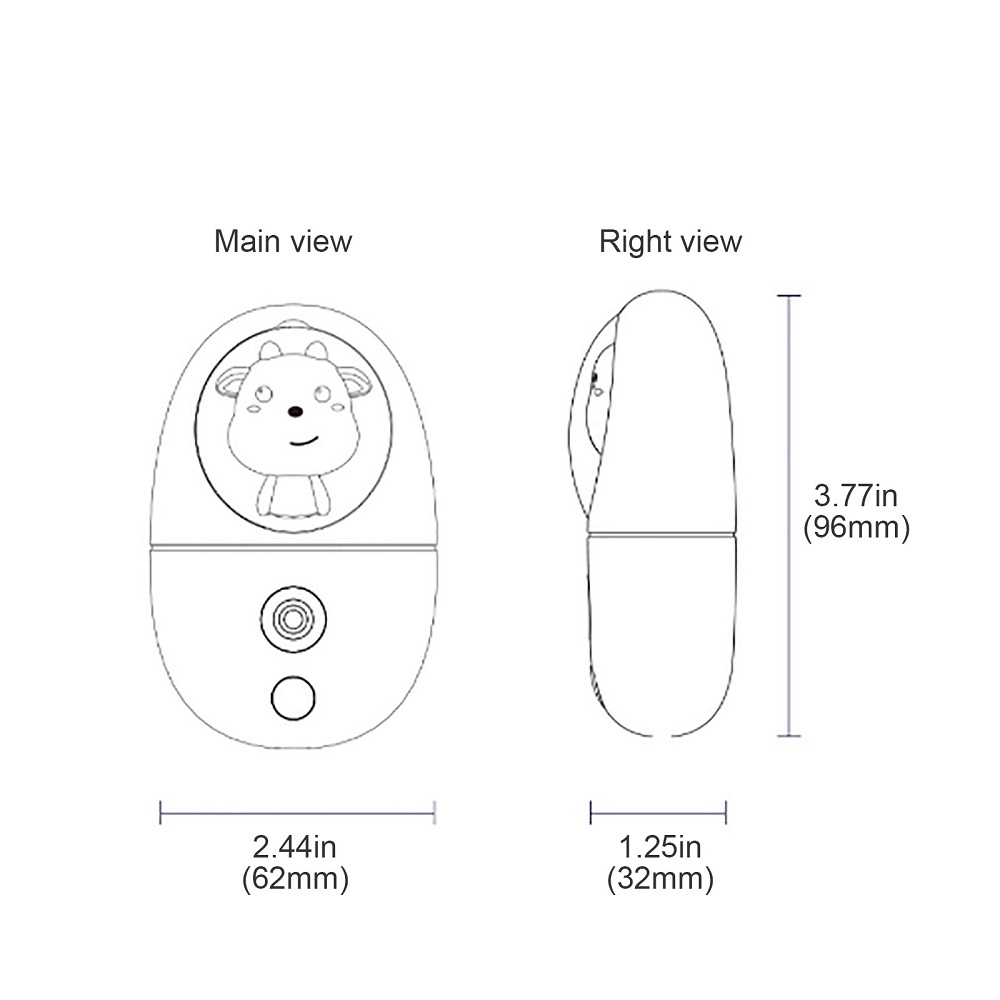 Cartoon 35ML Mini Facial Humid - Face Steamer review and price