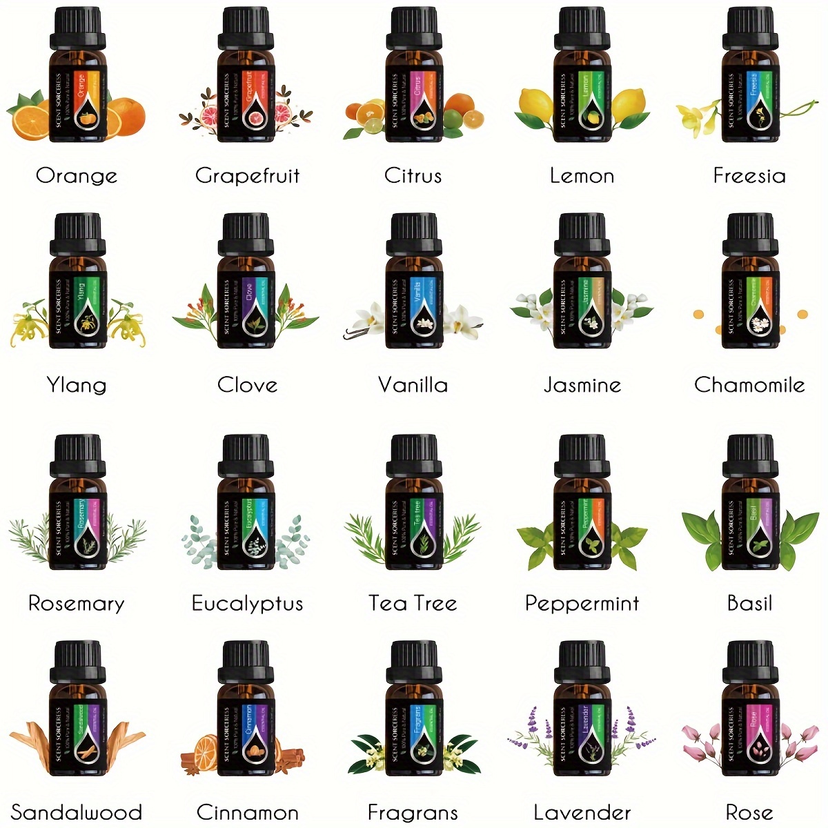 20pcs/set Essential Oil Set La - Aromatherapy Diffuser review and price