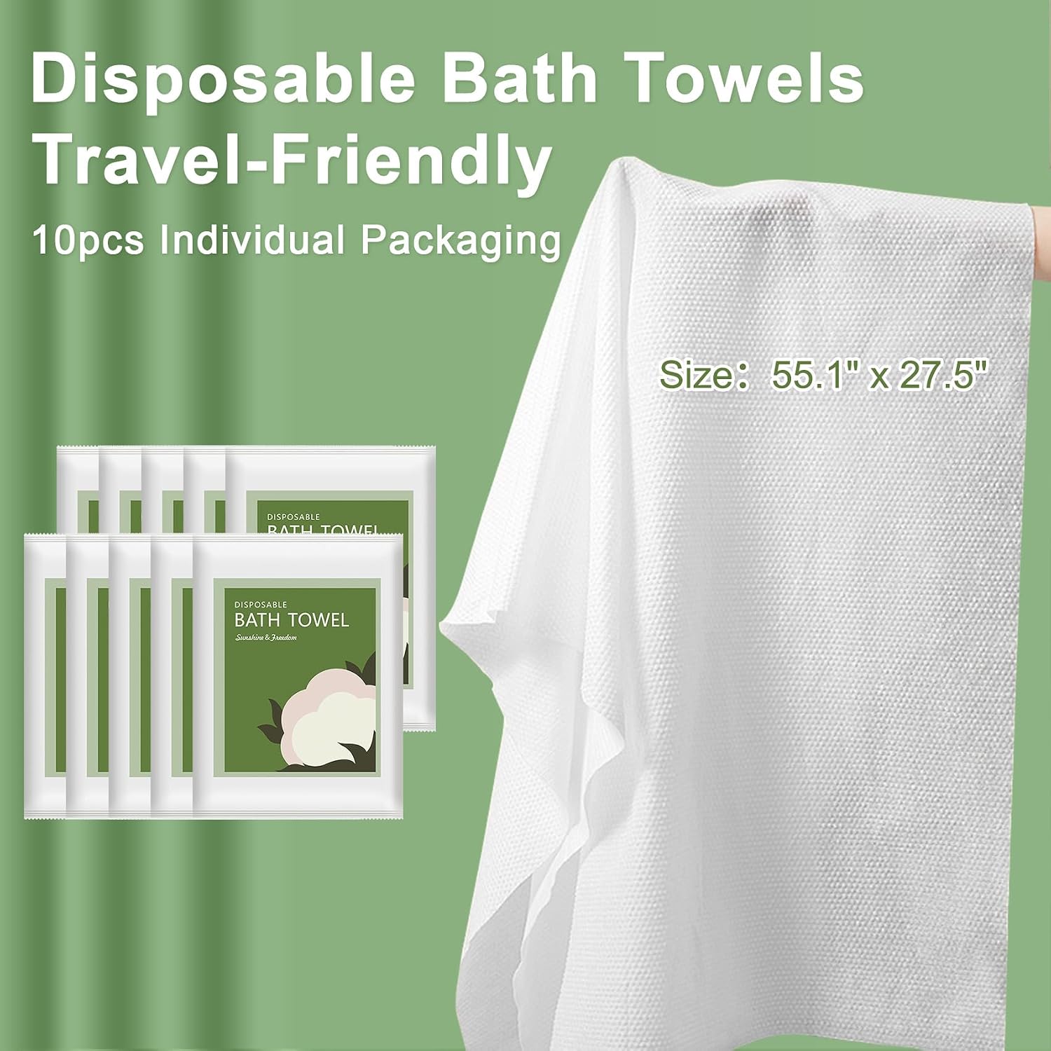 Disposable Bath Towels 10Pcs 5 - Spa Towel review and price