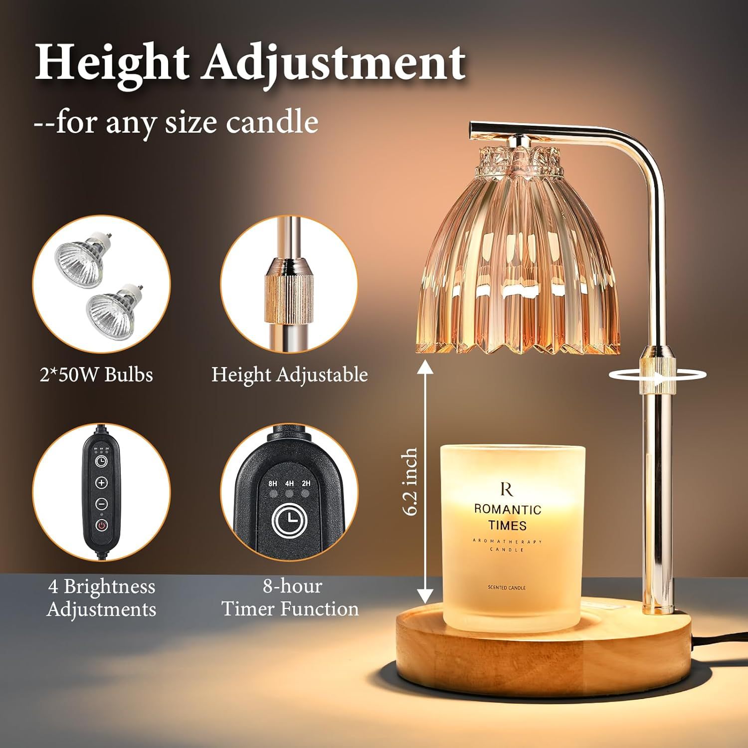 Adjustable Height Aromatherapy - Wax Warmer review and price