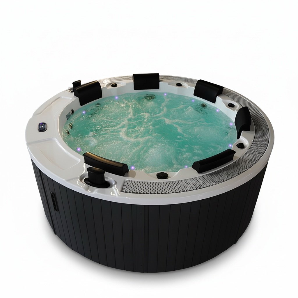 Outdoor Hot Tub with 10 Stainl - Hot Tub review and price