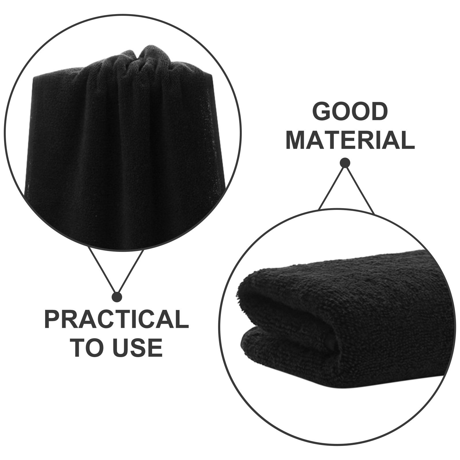 Extra Large Black Cotton Hand  - Spa Towel review and price