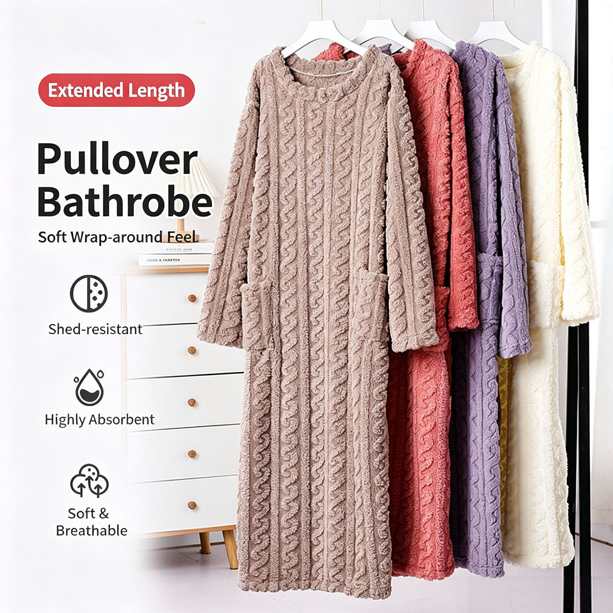 Winter Coral Velvet Nightgown, - Bathrobe review and price