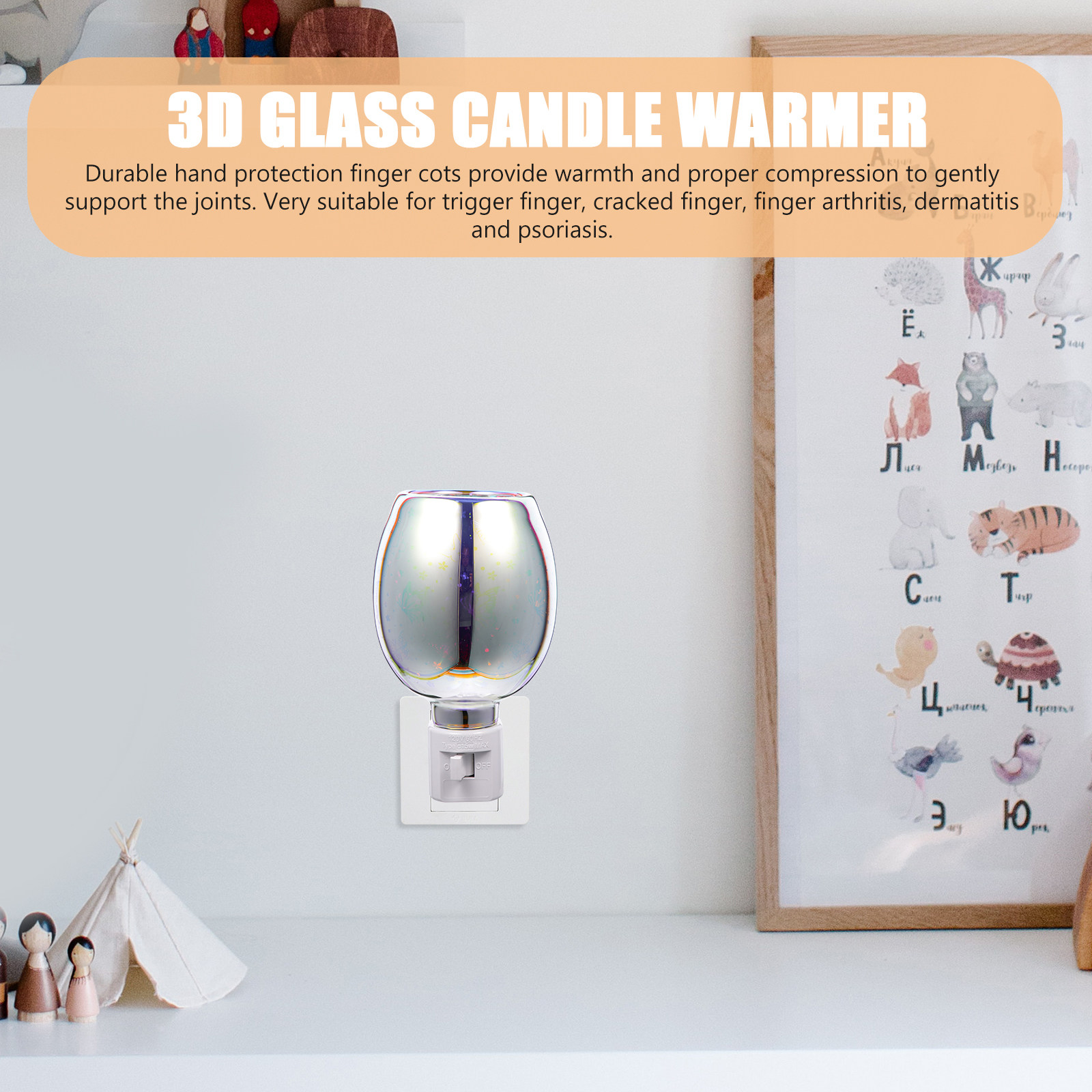 1Pcs 3D Glass Warmer Electric  - Wax Warmer review and price